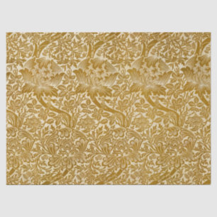 William Morris Rose & Thistle Floral Golden Tissue Paper