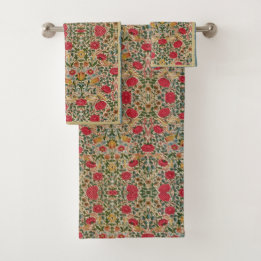 William * Morris Rose Vintage Botanical  | Bath Towel Set