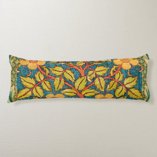William Morris Rose Wreath: Classic Arts & Crafts Body Pillow