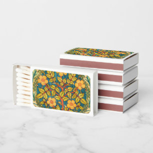 William Morris Rose Wreath: Classic Arts & Crafts Matchboxes