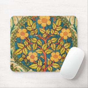 William Morris Rose Wreath: Classic Arts & Crafts  Mouse Pad