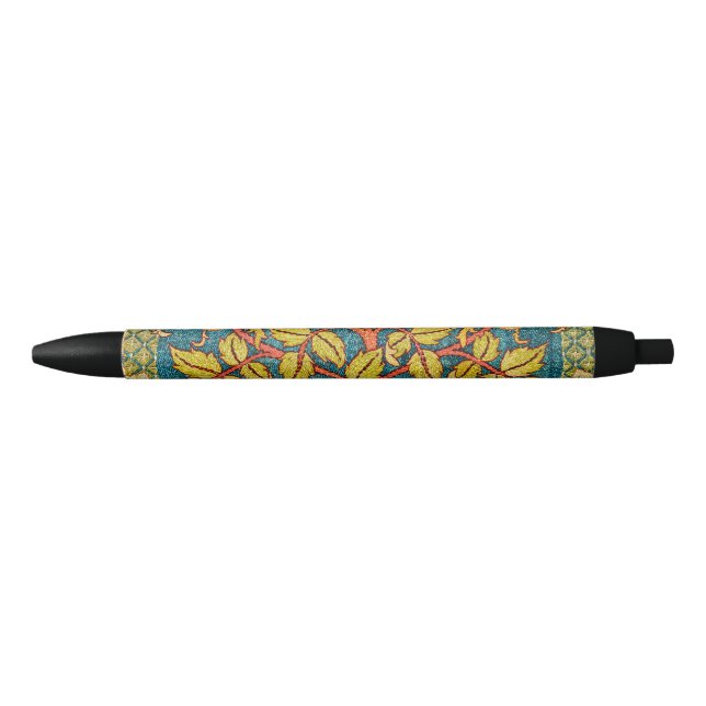William Morris Rose Wreath: Classic Arts & Crafts  Pen (Front)