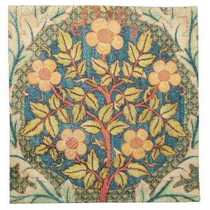 William Morris Rose Wreath Cloth Napkin