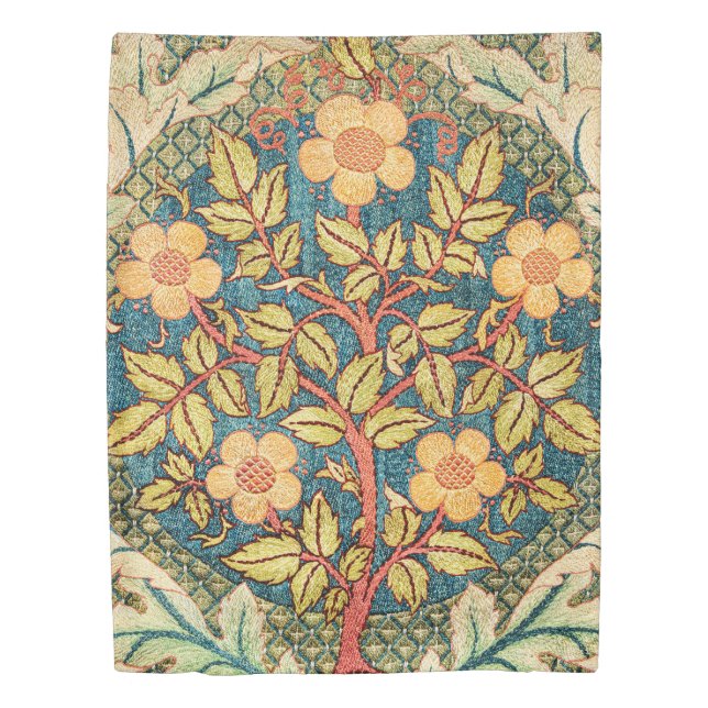 William Morris Rose Wreath  Duvet Cover (Front)