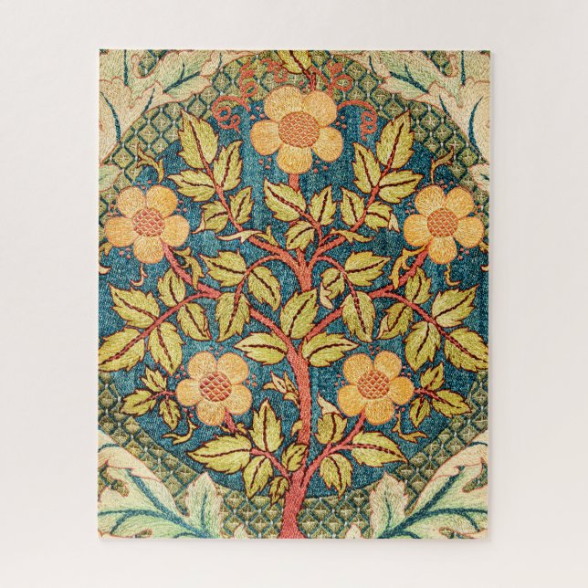 William Morris Rose Wreath  Jigsaw Puzzle (Vertical)