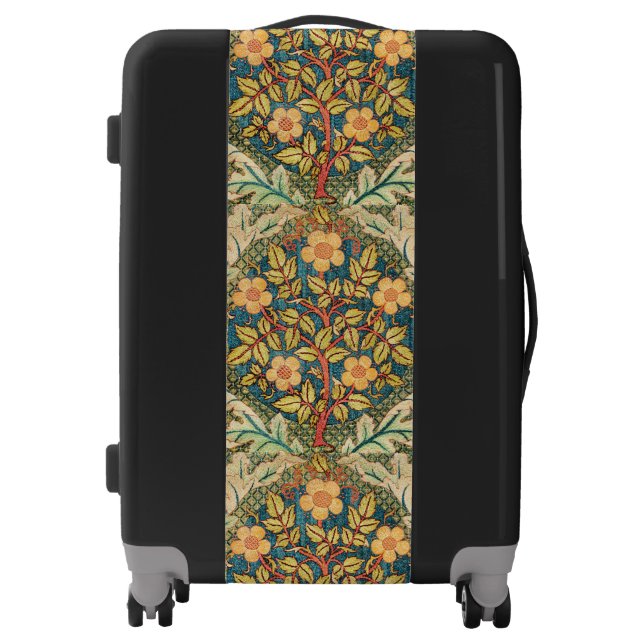 William Morris Rose Wreath  Luggage (Front)