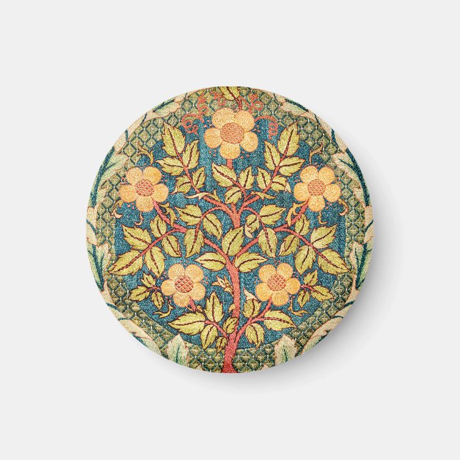 William Morris Rose Wreath  Magnet (Front)
