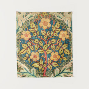 William Morris Rose Wreath  Tapestry