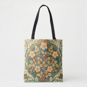 William Morris Rose Wreath Tote Bag