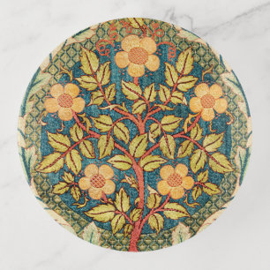 William Morris Rose Wreath Trinket Tray