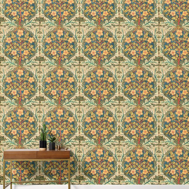 William Morris Rose Wreath Wallpaper (Hallway)