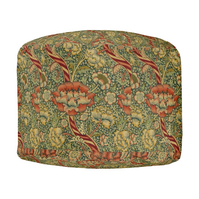 William Morris Round Pouf (Front)