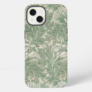 William Morris Sage Green Tulip Pattern: Vintage iPhone 13 Case