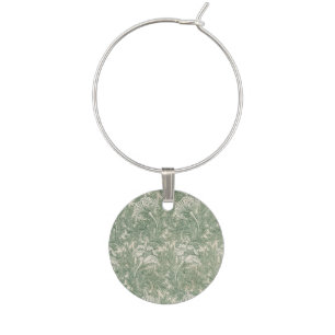 William Morris Sage Green Tulip Pattern: Vintage Wine Charm