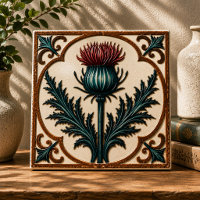 William Morris Scottish Thistle vintage floral