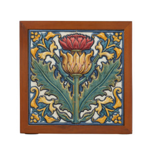 William Morris Scottish Thistle vintage floral Desk Organizer