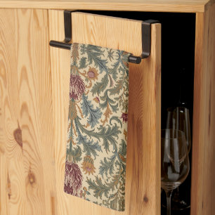 William Morris Scottish Thistle vintage floral Kitchen Towel