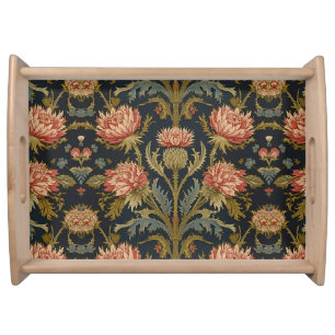 William Morris Scottish Thistle vintage floral Serving Tray