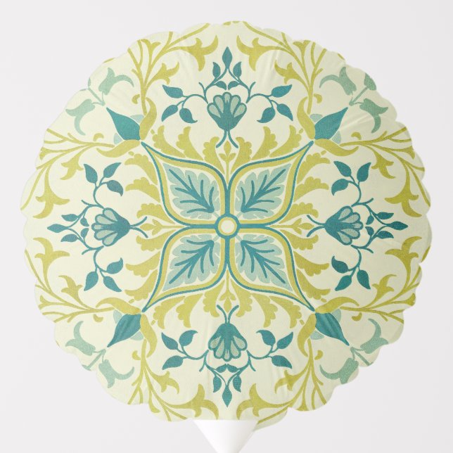William Morris Seamless Ceiling Lime Green Pattern Balloon (Front)