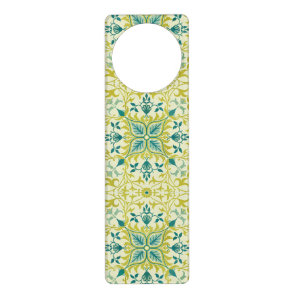 William Morris Seamless Ceiling Lime Green Pattern Door Hanger
