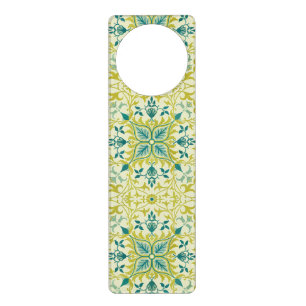William Morris Seamless Ceiling Lime Green Pattern Door Hanger