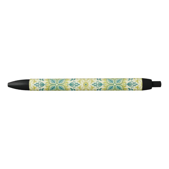 William Morris Seamless Ceiling Lime Green Pattern Pen (Front)