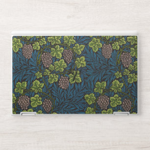 William Morris Seamless Grape Vine Black Pattern HP Laptop Skin