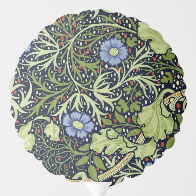 William Morris Seaweed Antique Flower Balloon (Front)