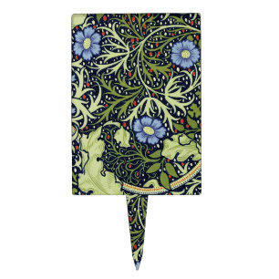William Morris Seaweed Antique Flower Cake Topper