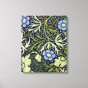 William Morris Seaweed Antique Flower Canvas Print
