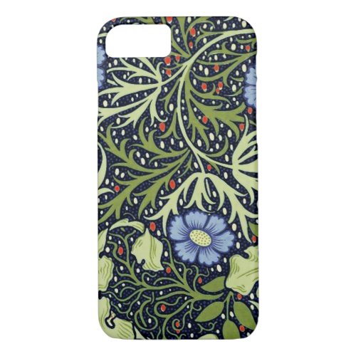William Morris Seaweed Antique Flower iPhone 87 Case