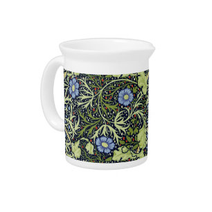 William Morris Seaweed Antique Flower Drink Pitcher