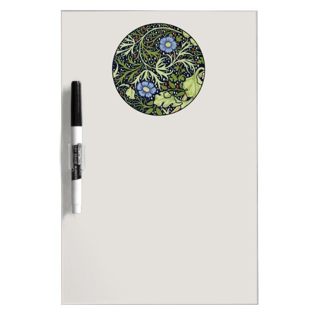 William Morris Seaweed Antique Flower Dry-Erase Board (Front)