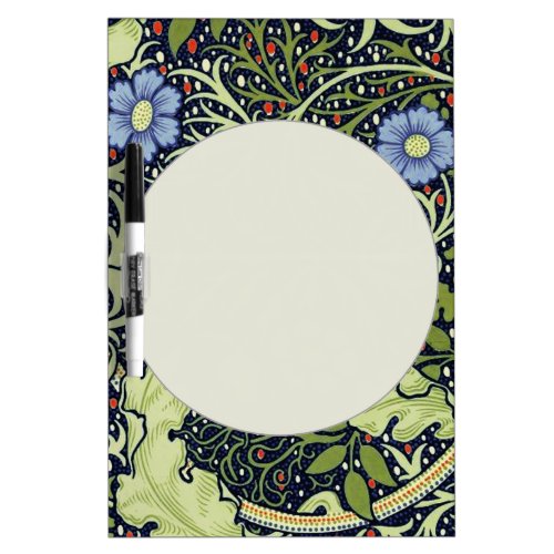 William Morris Seaweed Antique Flower Dry Erase Board