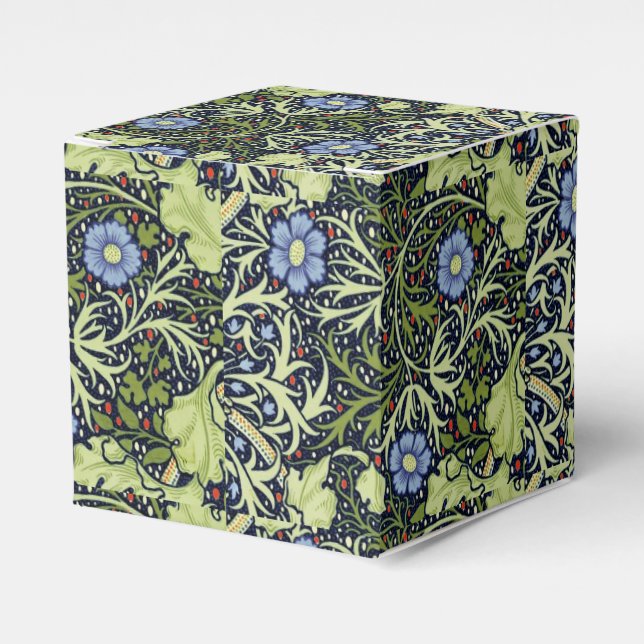 William Morris Seaweed Antique Flower Favor Boxes (Front Side)