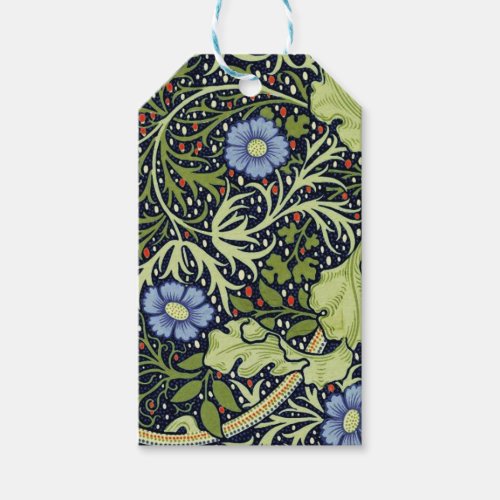 William Morris Seaweed Antique Flower Gift Tags