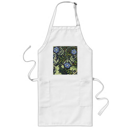 William Morris Seaweed Antique Flower Long Apron