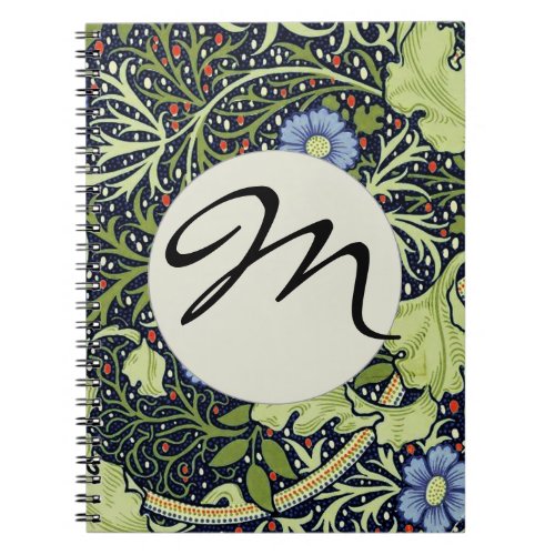 William Morris Seaweed Antique Flower Notebook
