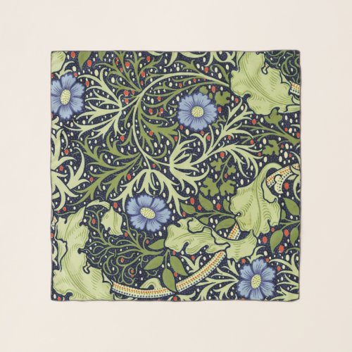 William Morris Seaweed Antique Flower Scarf