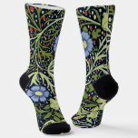 William Morris Seaweed Antique Flower Socks