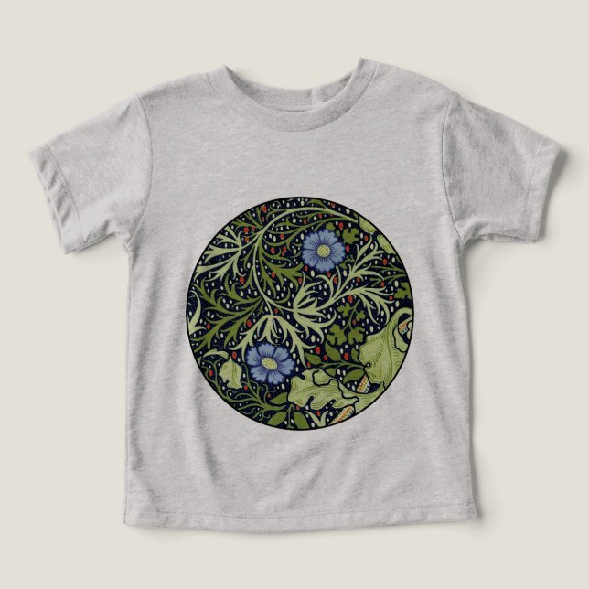 William Morris Seaweed Antique Flower Toddler T-shirt (Design Front)