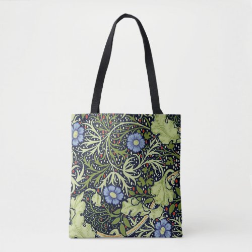 William Morris Seaweed Antique Flower Tote Bag