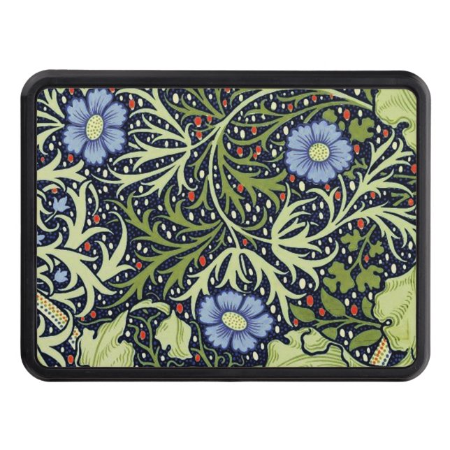 William Morris Seaweed Antique Flower Trailer Hitch Cover (Front)