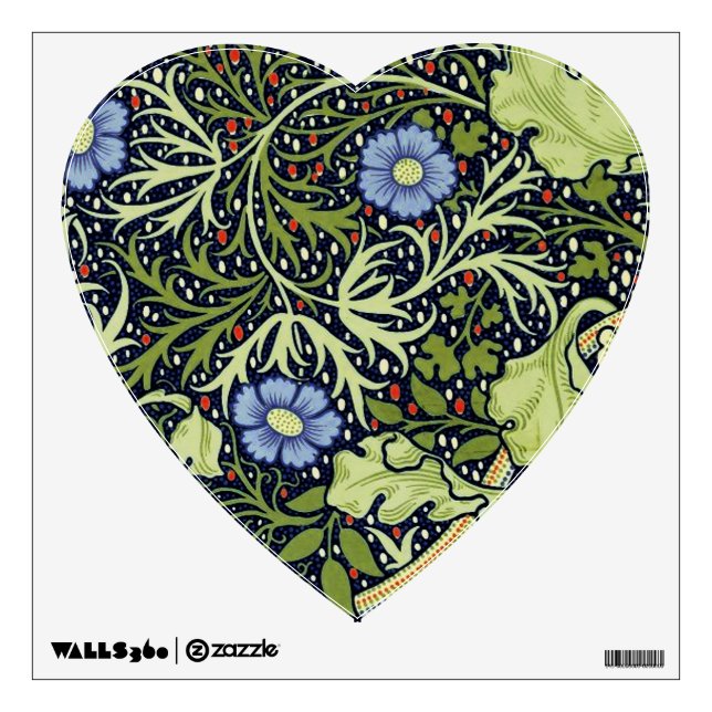 William Morris Seaweed Antique Flower Wall Sticker (Front)