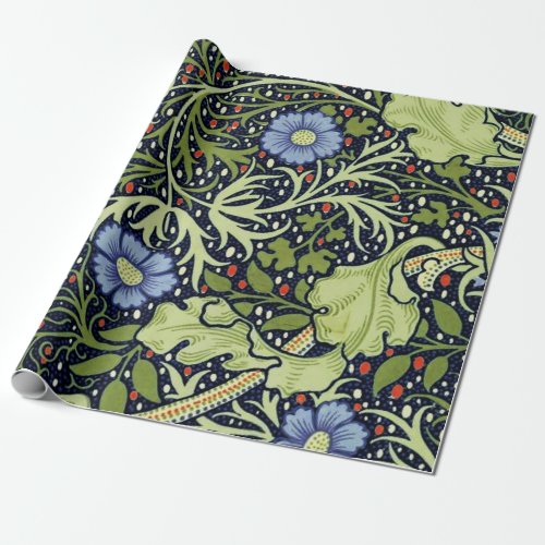 William Morris Seaweed Antique Flower Wrapping Paper