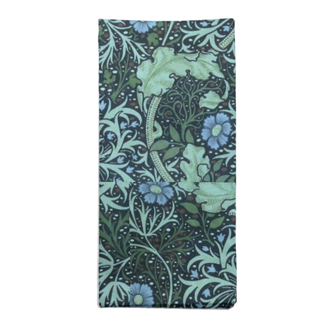 William Morris Seaweed Pattern    Cloth Napkin (Folded)