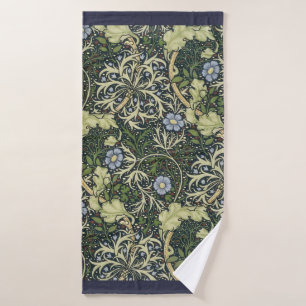 William Morris Seaweed Pattern Floral Vintage Art Bath Towel