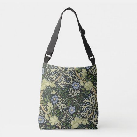 William Morris Seaweed Pattern Floral Vintage Art Crossbody Bag