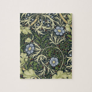William Morris Seaweed Pattern Floral Vintage Art Jigsaw Puzzle