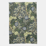 William Morris Seaweed Pattern Floral Vintage Art Kitchen Towel at Zazzle